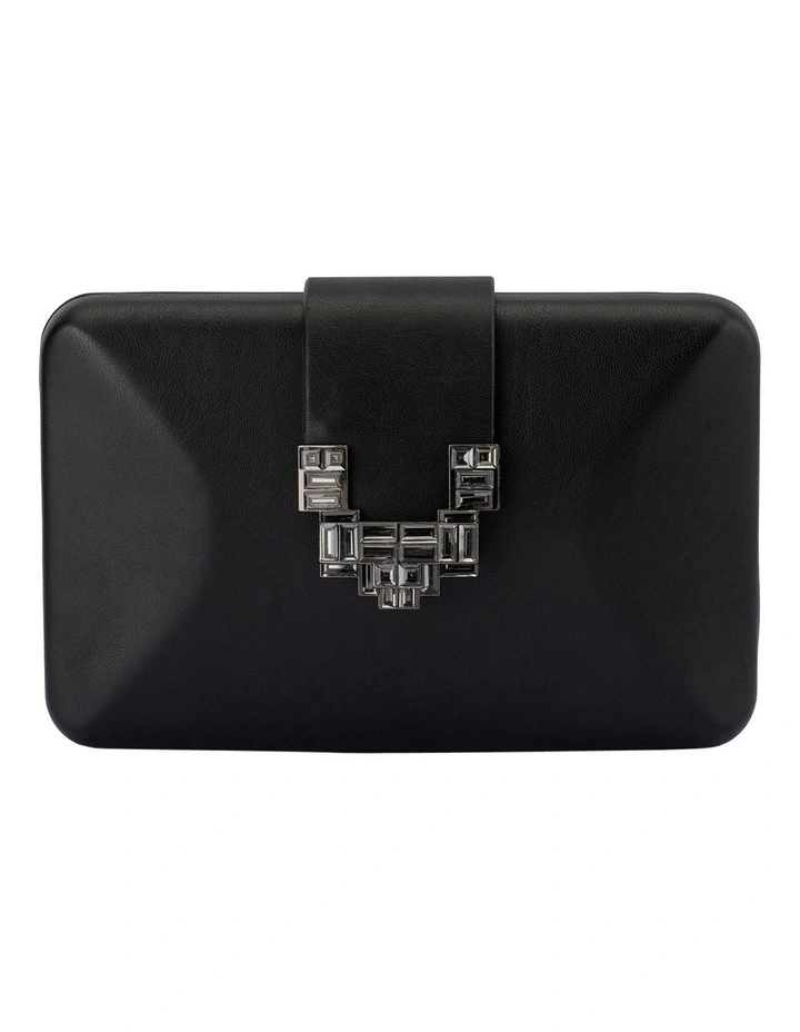 Eli Deco Clutch Bag in Black image 1