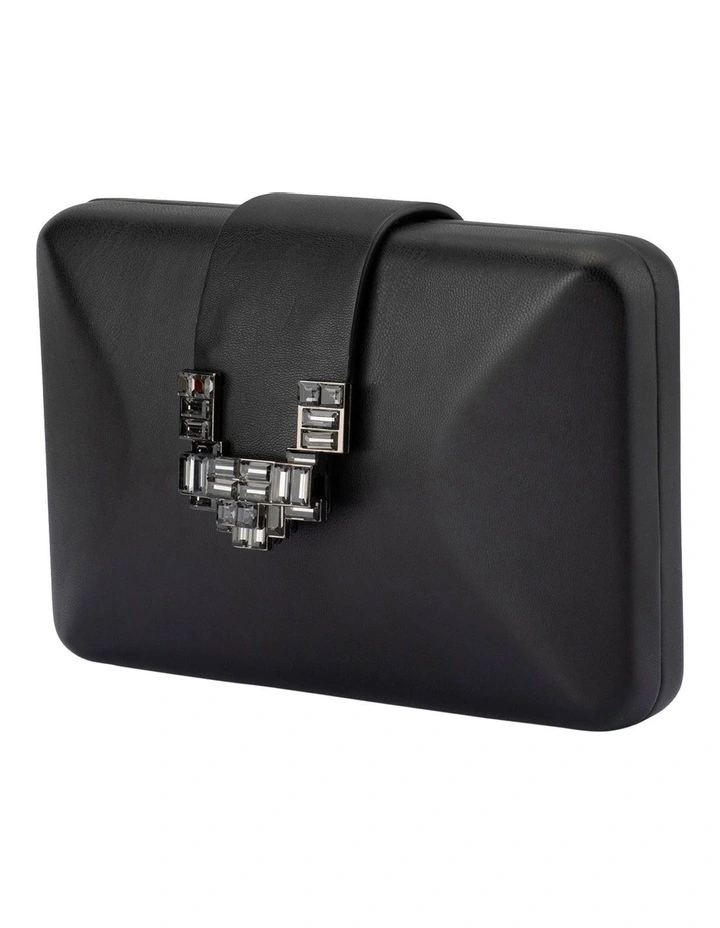 Eli Deco Clutch Bag in Black image 4