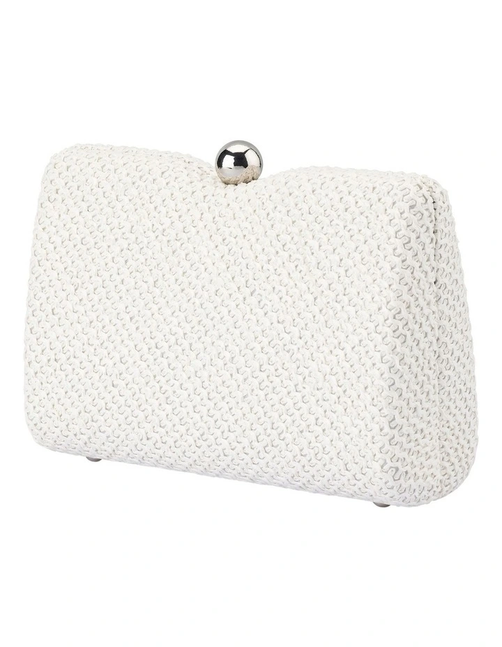 Birdie Textural Top Handle Bag in White image 3