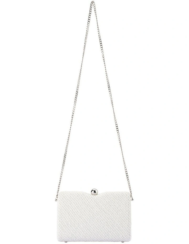 Birdie Textural Top Handle Bag in White image 4