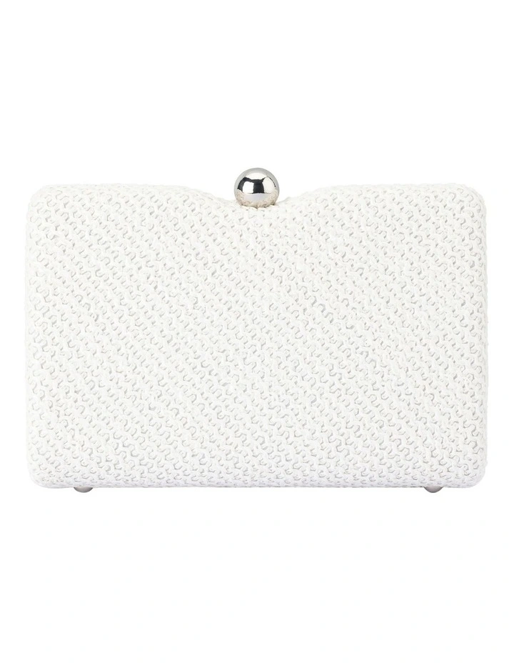 Birdie Textural Top Handle Bag in White image 5