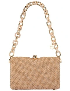 Birdie Textural Top Handle Bag in Natural