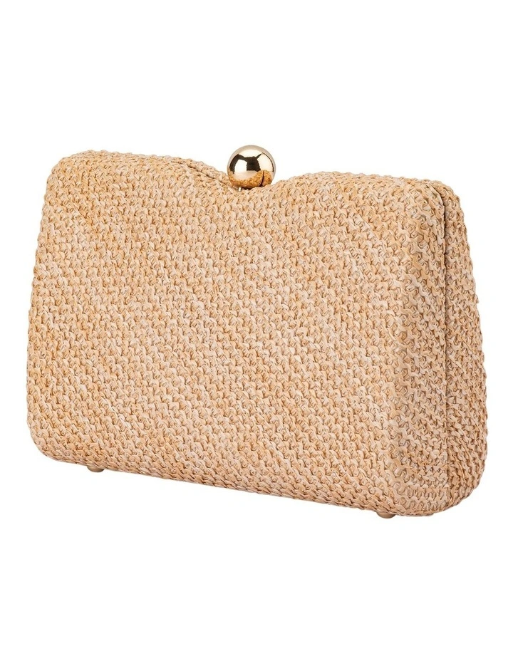 Birdie Textural Top Handle Bag in Natural image 3