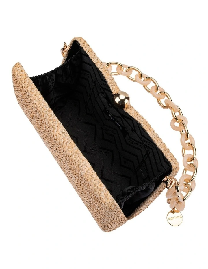 Birdie Textural Top Handle Bag in Natural image 6