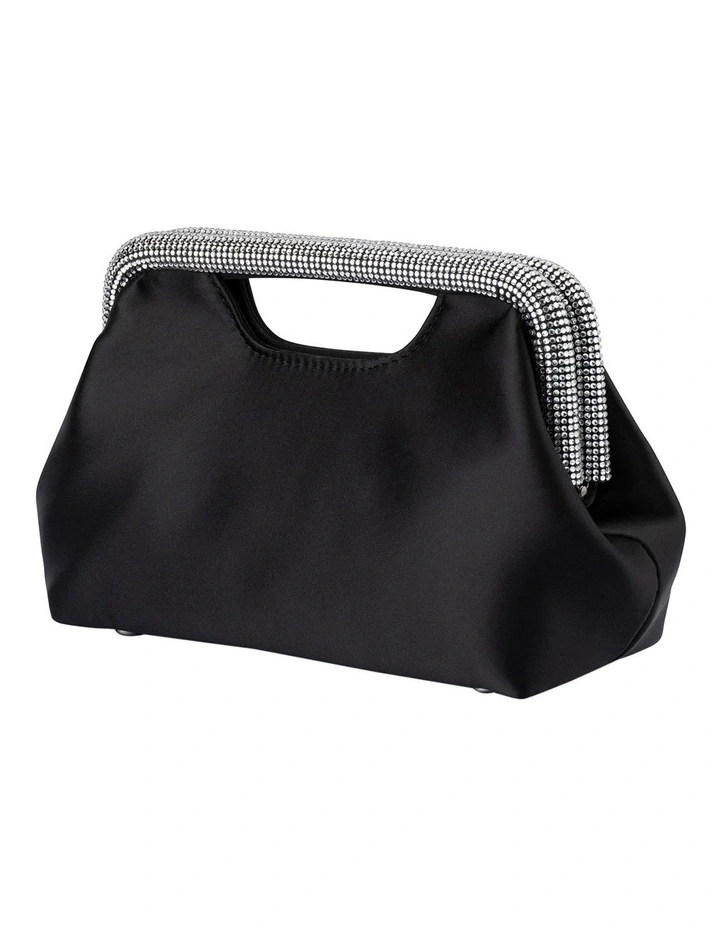Eleanor Crystal Top Handle in Black image 3