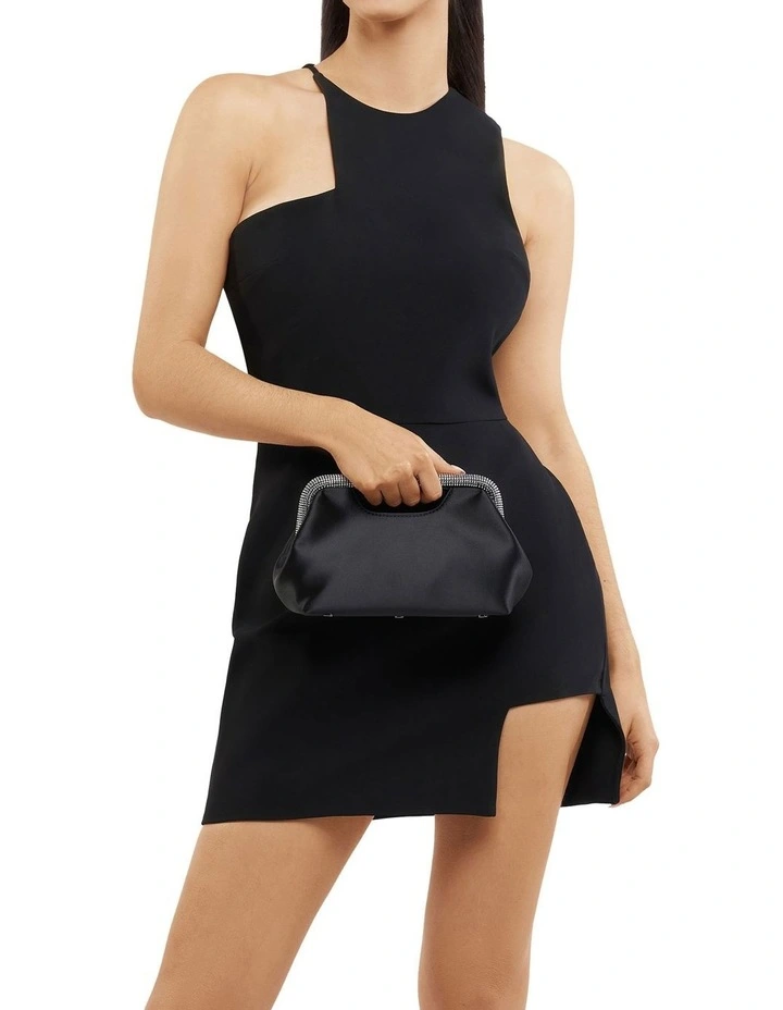 Eleanor Crystal Top Handle in Black image 7