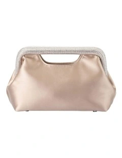 Eleanor Crystal Top Handle Bag in Natural