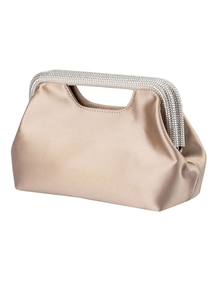 Eleanor Crystal Top Handle Bag in Natural image 3