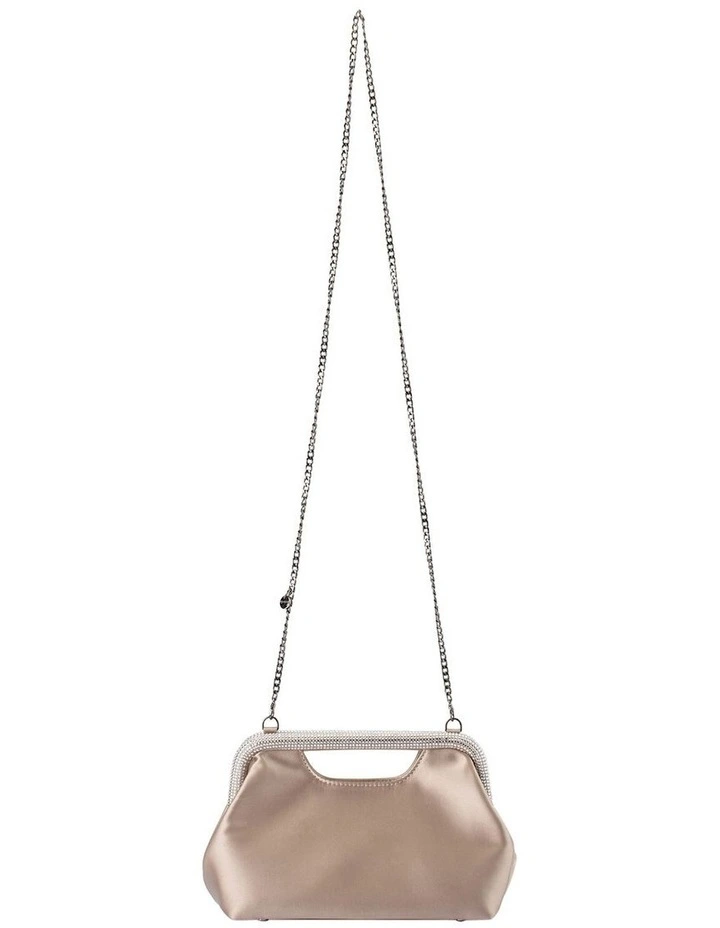 Eleanor Crystal Top Handle Bag in Natural image 4