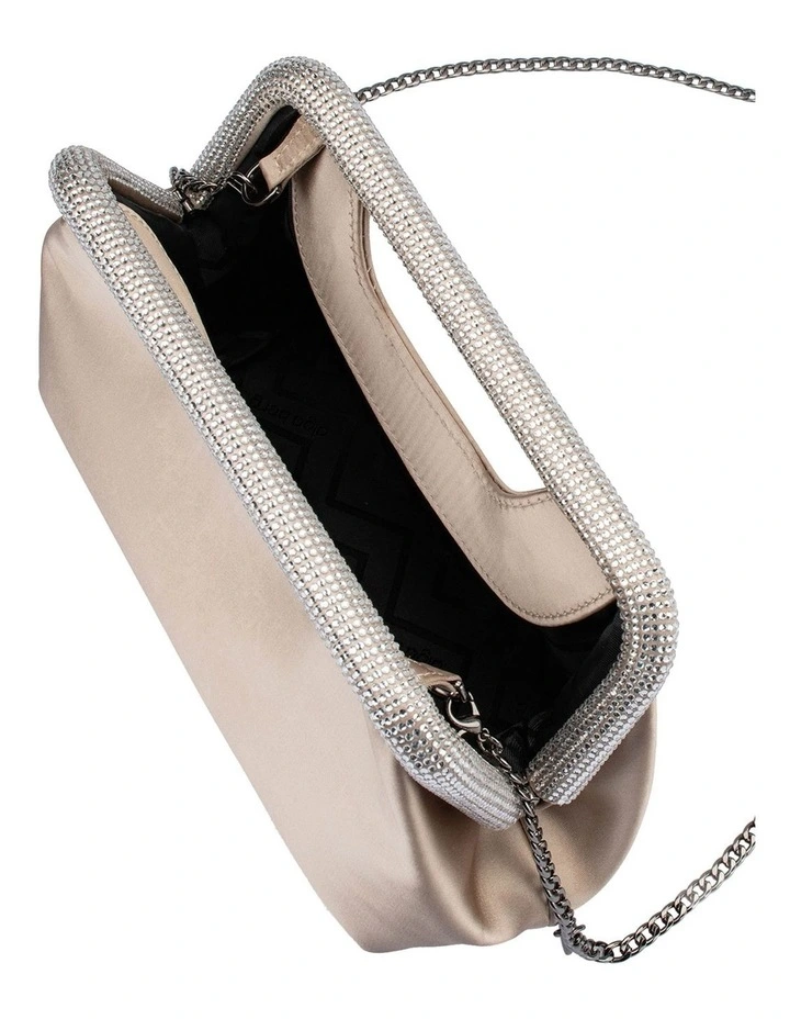 Eleanor Crystal Top Handle Bag in Natural image 5