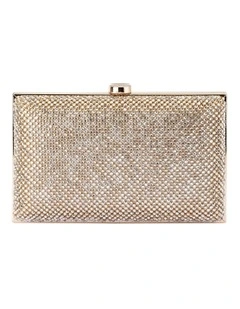Viviana Crystal Clutch Bag in Gold