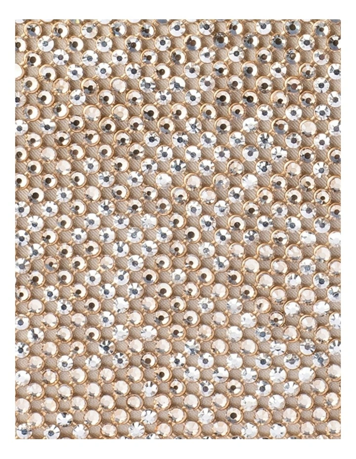 Viviana Crystal Clutch Bag in Gold image 6