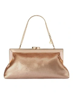Zephyr Sequin Clutch Bag in Blush