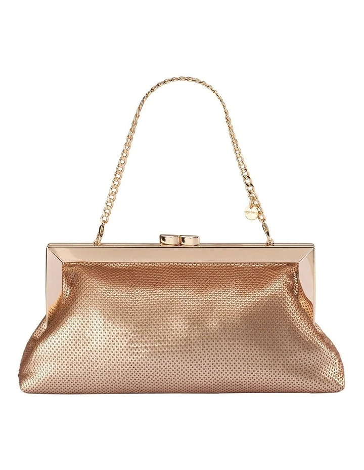 Zephyr Sequin Clutch Bag in Blush image 1