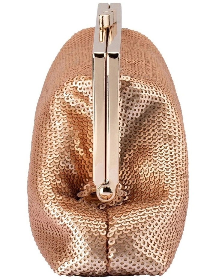 Zephyr Sequin Clutch Bag in Blush image 6