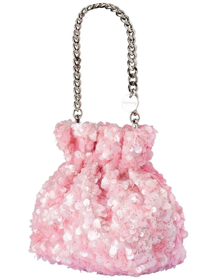 Mattie Sequin Top Handle in Pink image 3