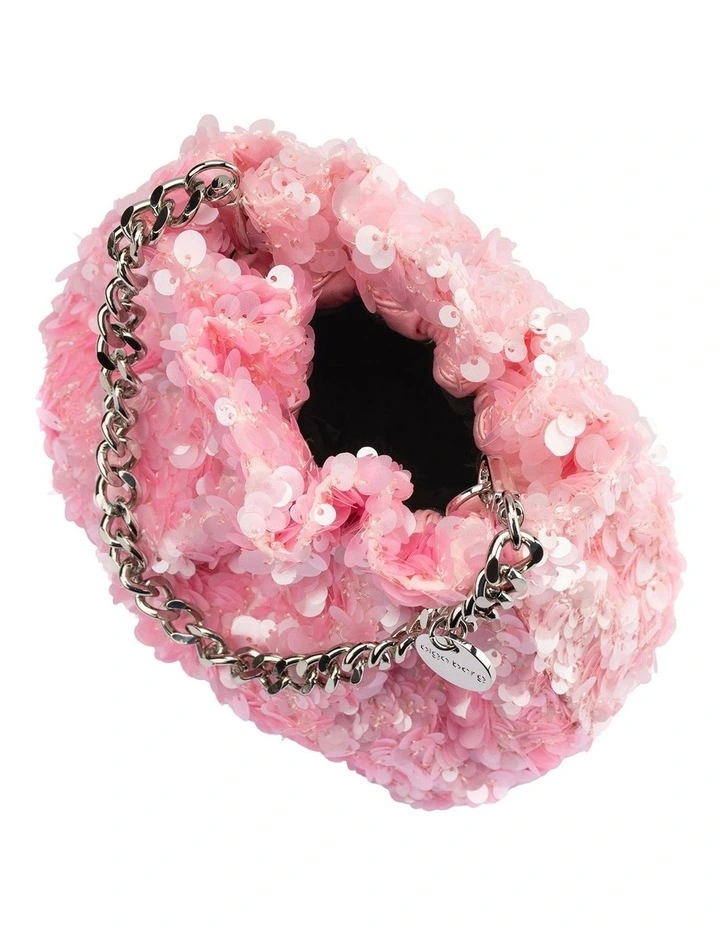 Mattie Sequin Top Handle in Pink image 5