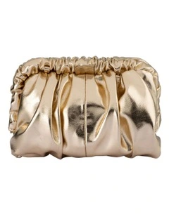 Betty Metallic Clutch Bag in Gold