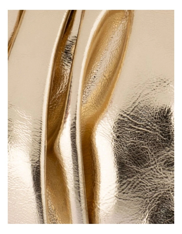 Betty Metallic Clutch Bag in Gold image 6