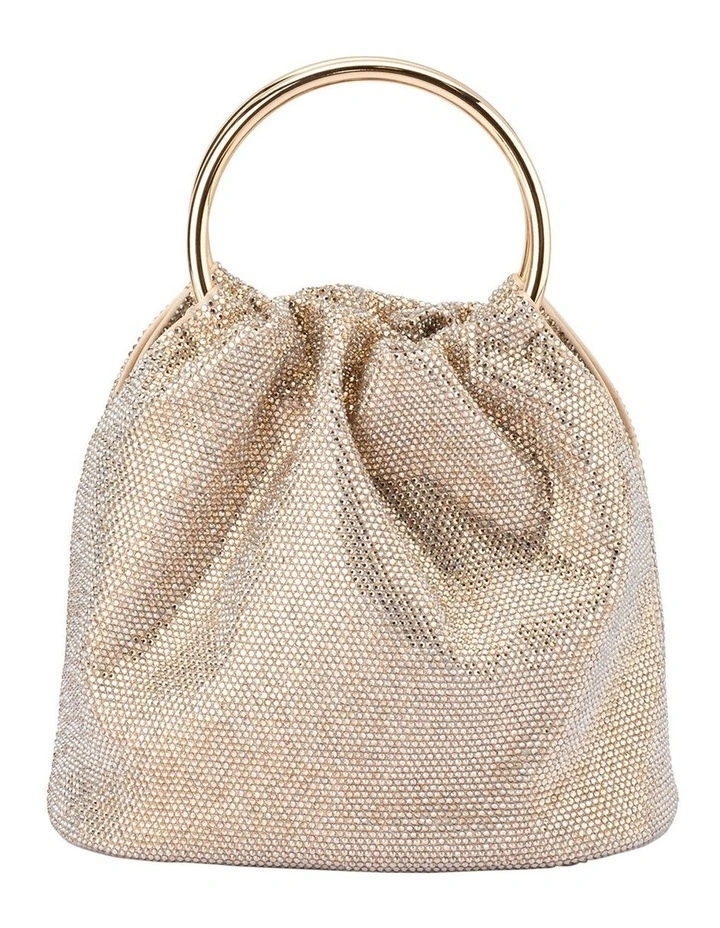 Mabel Crystal Top Handle in Champagne image 1