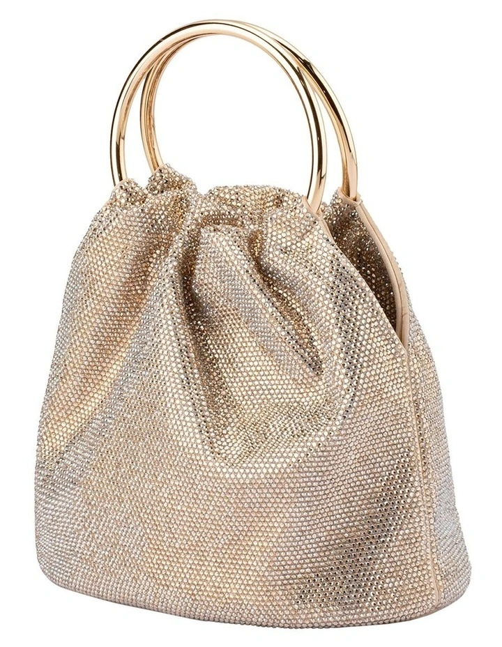 Mabel Crystal Top Handle in Champagne image 3