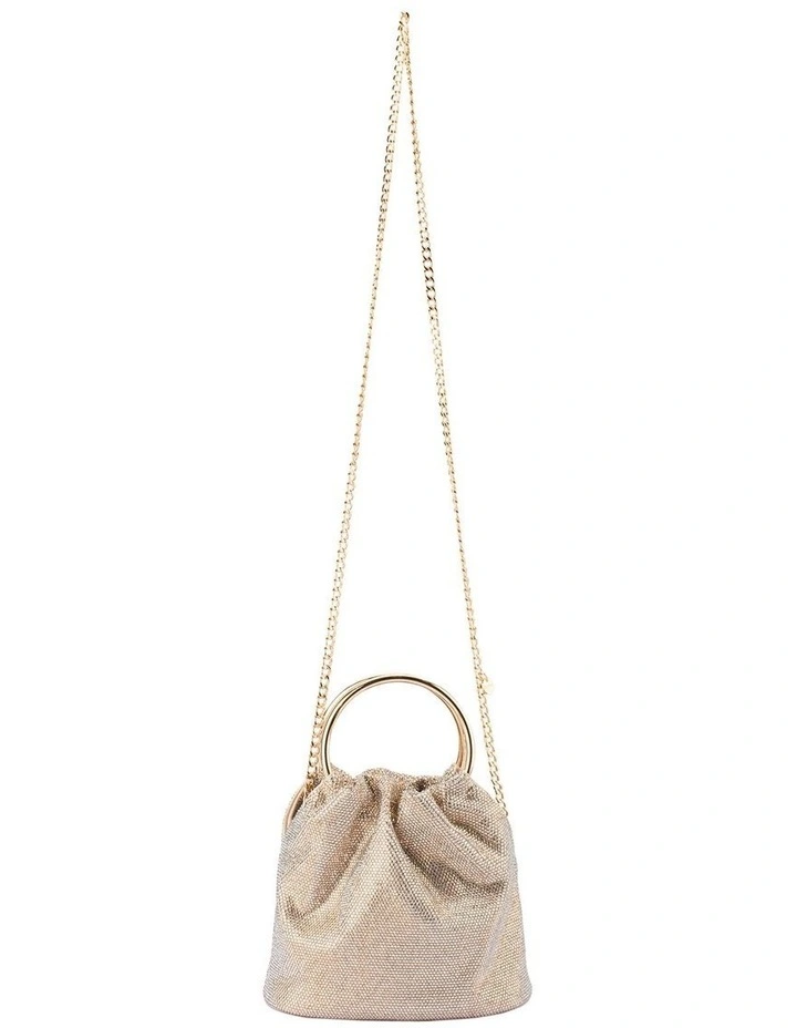 Mabel Crystal Top Handle in Champagne image 4