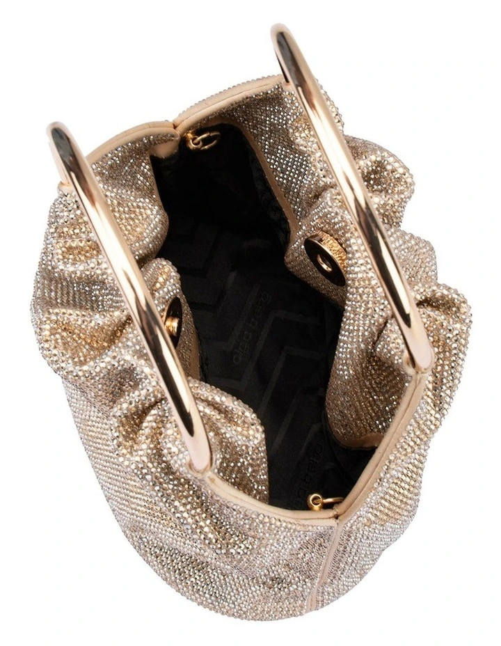 Mabel Crystal Top Handle in Champagne image 5