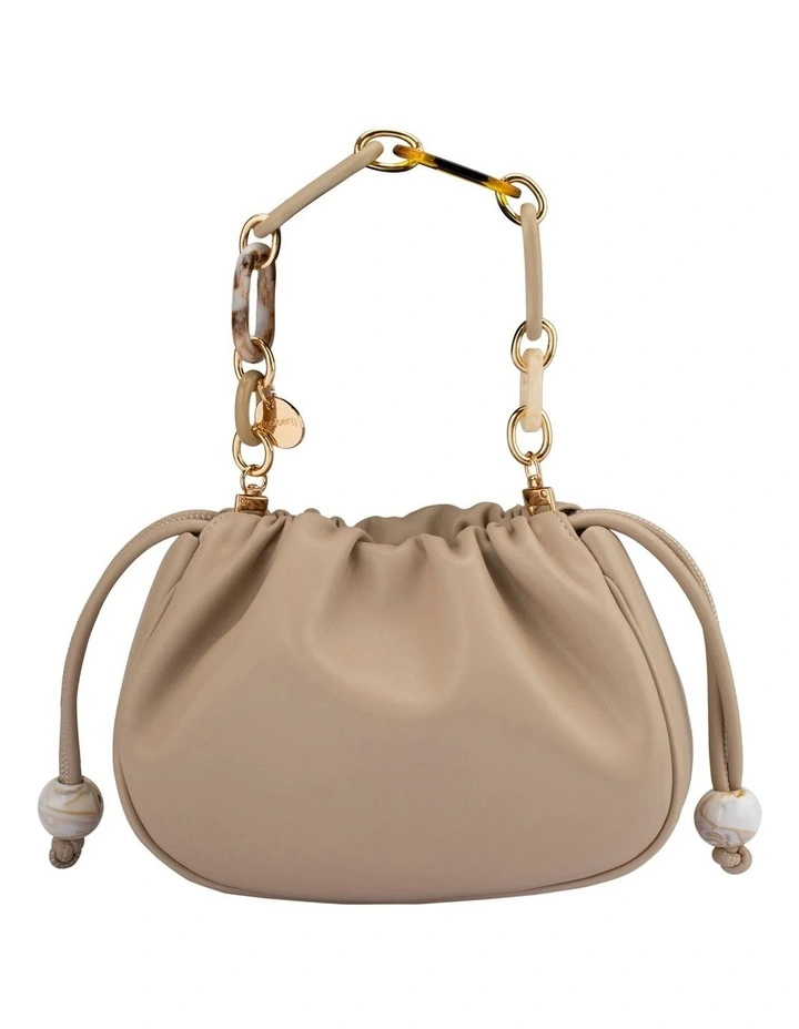 Mavis Acrylic Top Handle Bag in Natural image 1