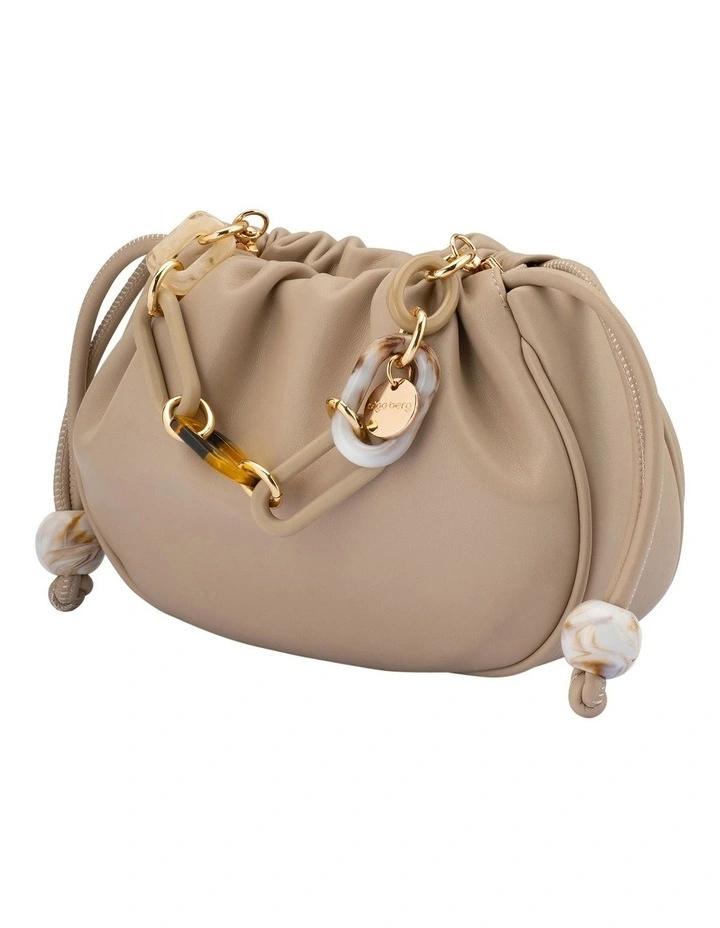 Mavis Acrylic Top Handle Bag in Natural image 3