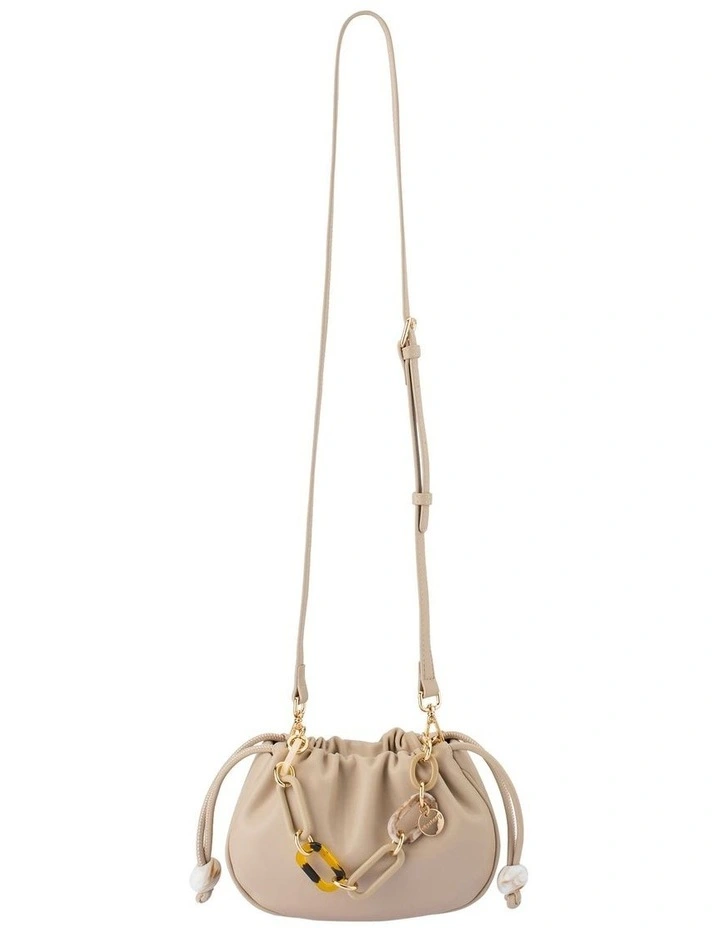 Mavis Acrylic Top Handle Bag in Natural image 4