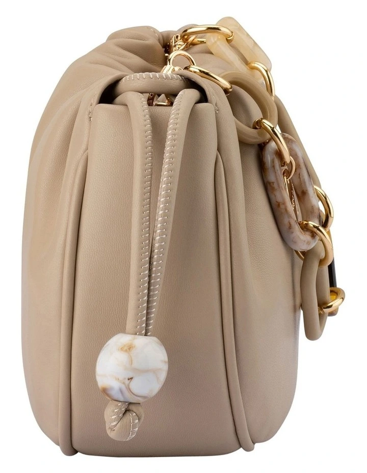 Mavis Acrylic Top Handle Bag in Natural image 6