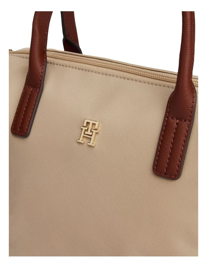 Webbing Crossbody Tote Bag in Beige image 4