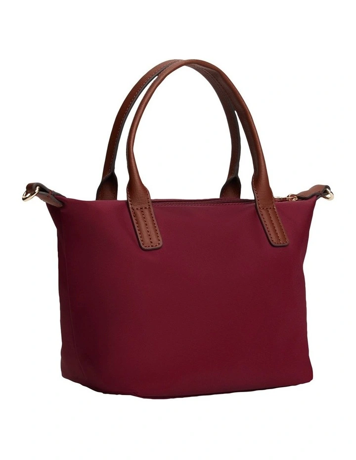Webbing Crossbody Tote Bag in Red image 2