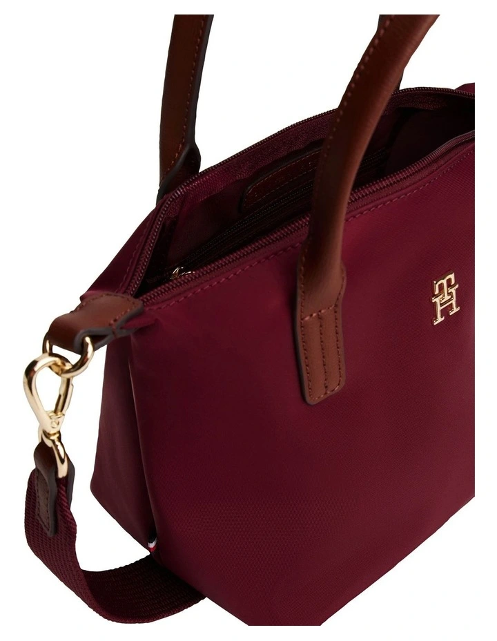 Webbing Crossbody Tote Bag in Red image 3