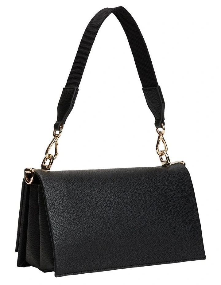 Pebble Grain Crossbody Bag in Black image 2
