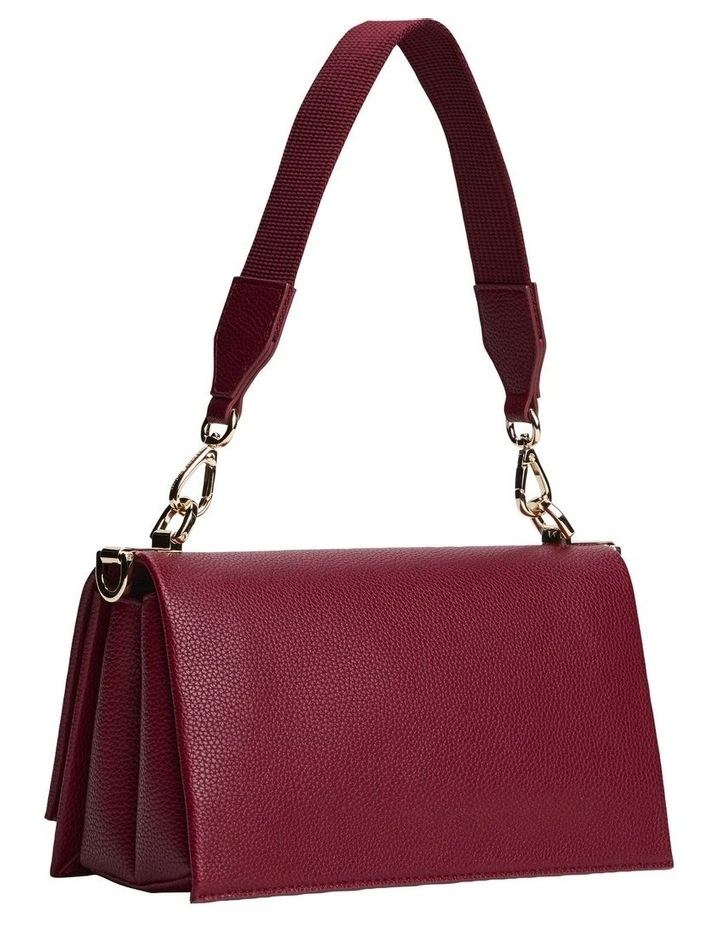 Pebble Grain Crossbody Bag in Red image 2