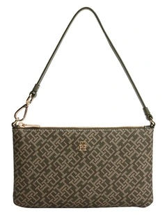 Icon Shoulder Pouch Bag in Green