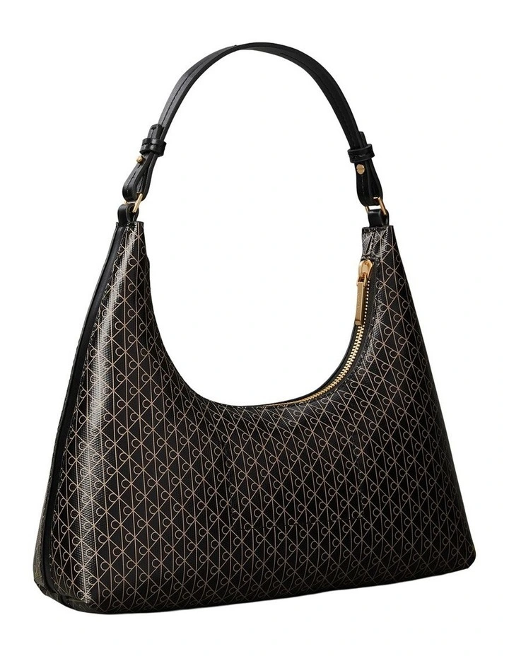 Emblem Allover Print Shoulder Bag image 3