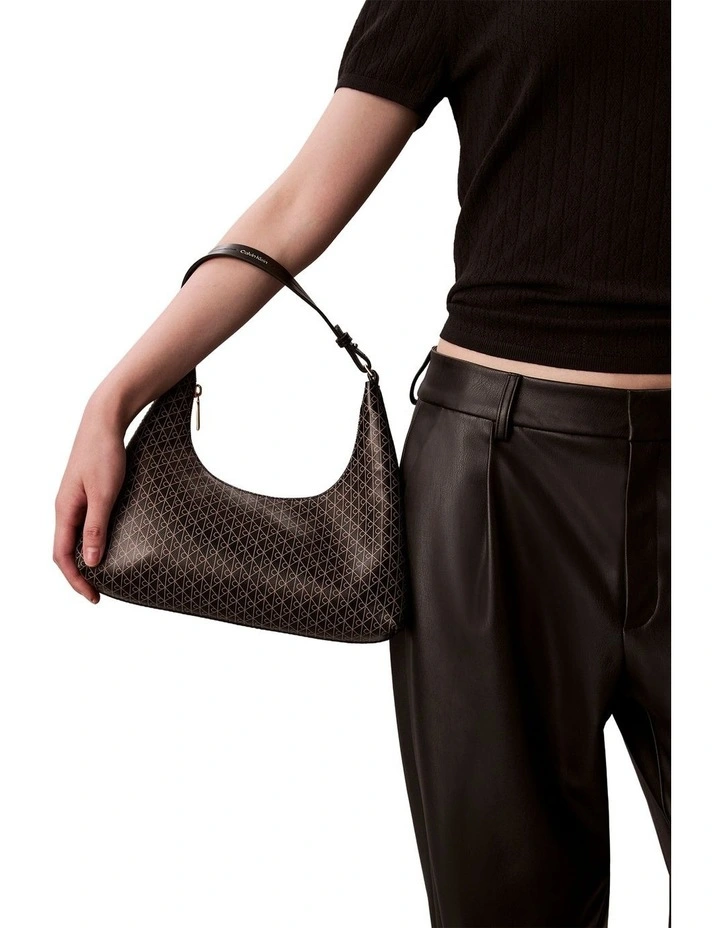 Emblem Allover Print Shoulder Bag image 5