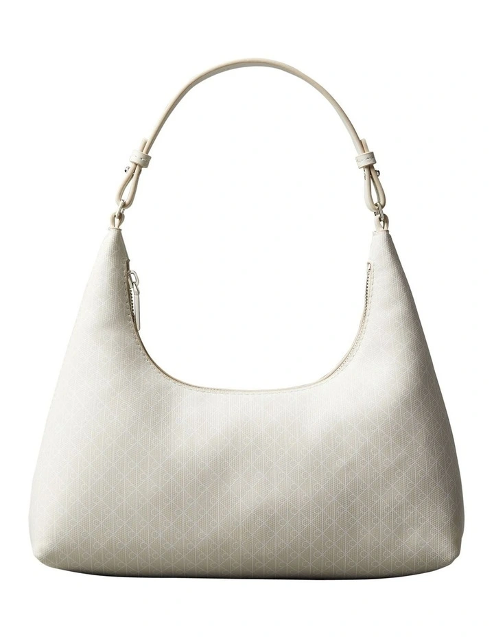 Allover Emblem Logo Shoulder Bag in Lily White image 1
