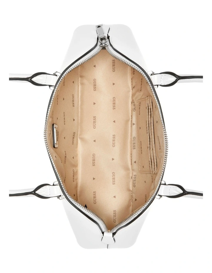 Arnela Satchel Bag in White image 3