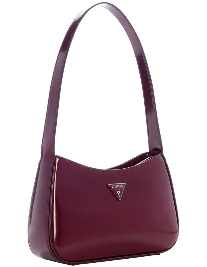 Arnela Top Zip Shoulder Bag in Burgundy image 2