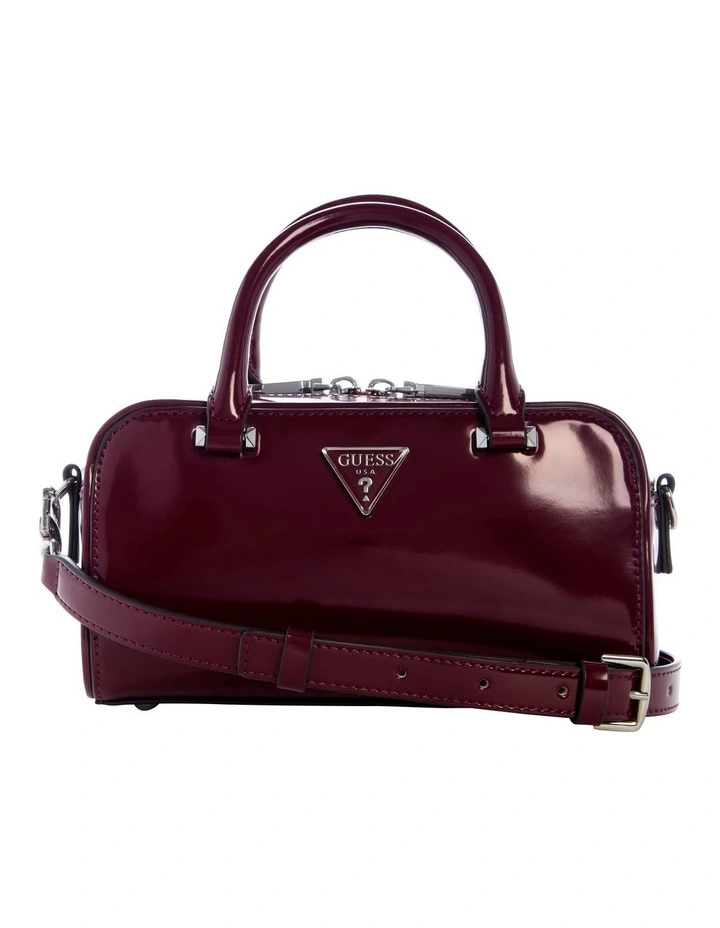 Arnela Mini Satchel Bag in Burgundy image 1