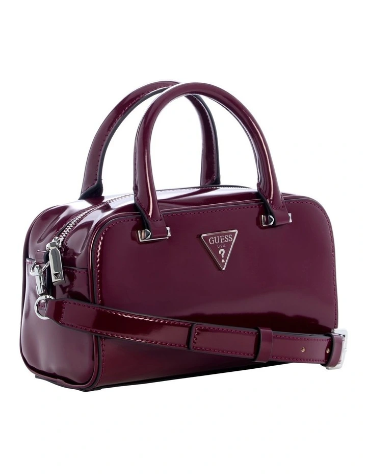 Arnela Mini Satchel Bag in Burgundy image 2