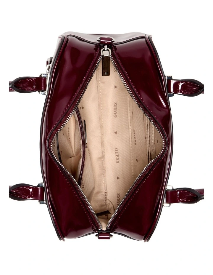 Arnela Mini Satchel Bag in Burgundy image 3