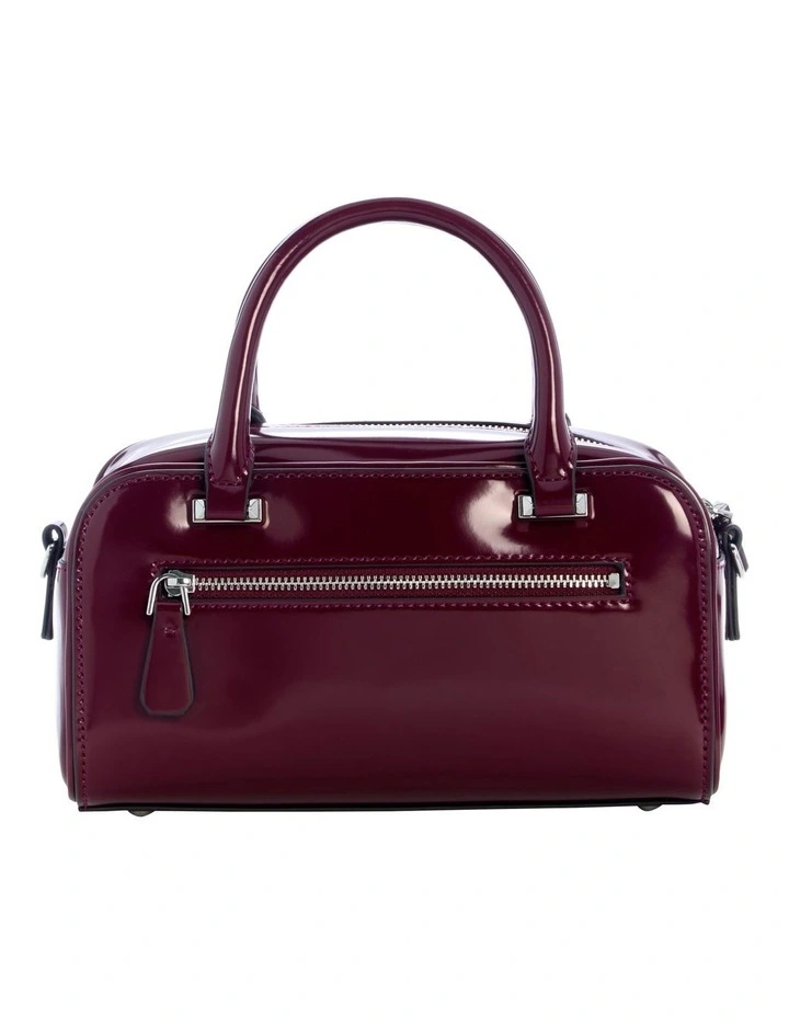 Arnela Mini Satchel Bag in Burgundy image 4
