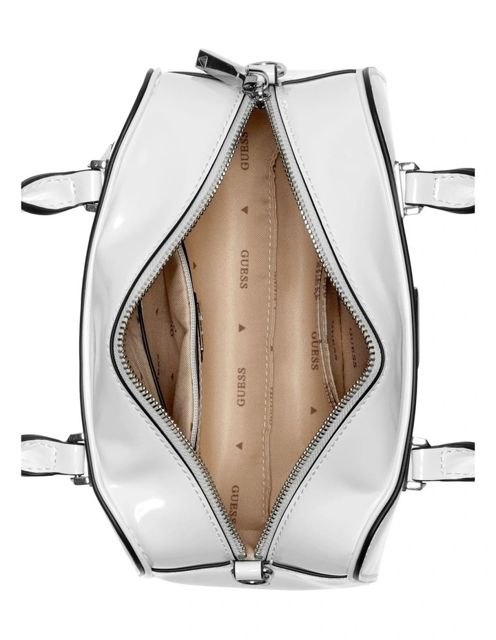 Arnela Mini Satchel Bag in White image 3