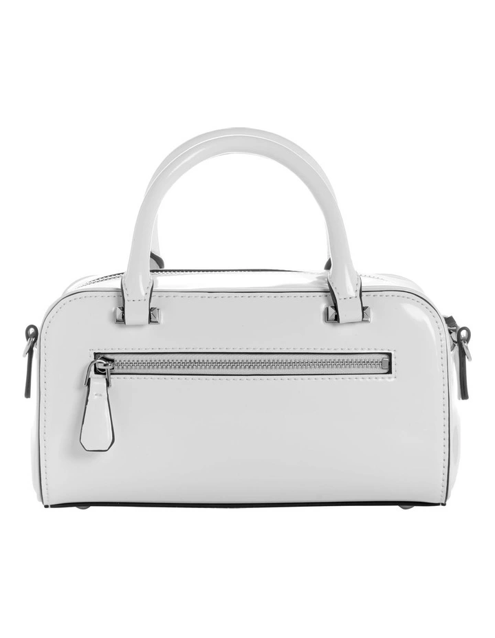 Arnela Mini Satchel Bag in White image 4