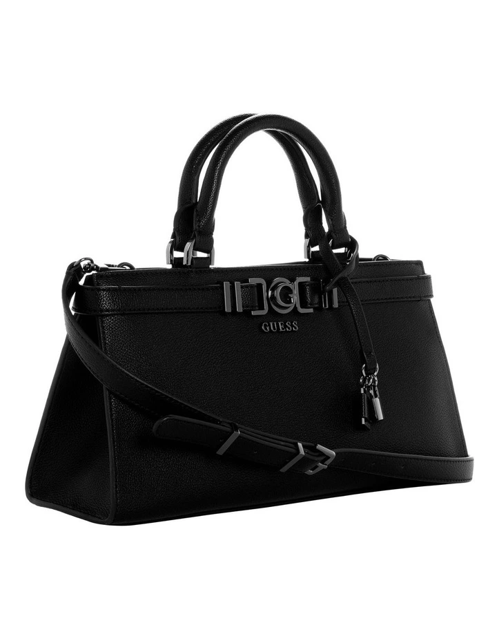 Cirene Triple Comp Satchel Bag in Black image 2