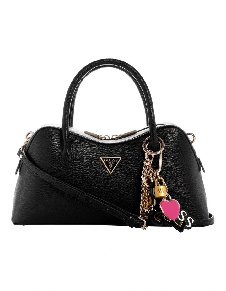 Davina Satchel Bag in Black image 1